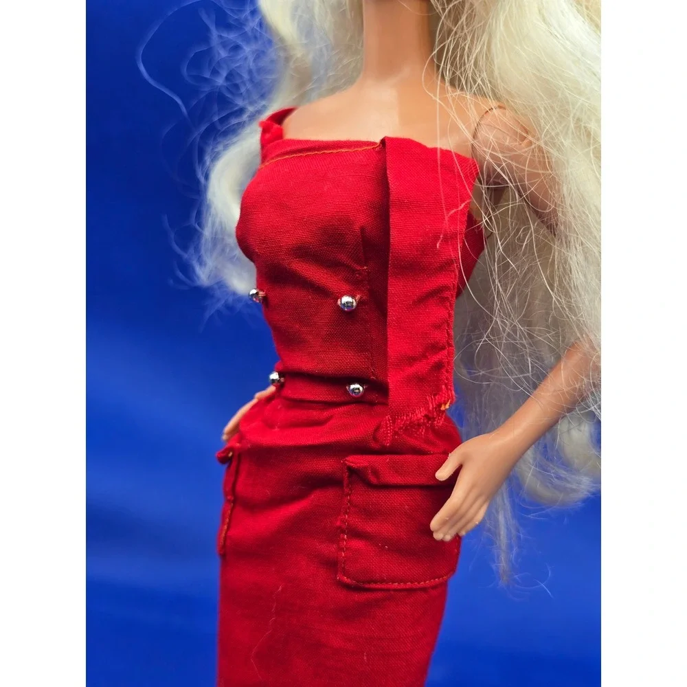 Vintage Barbie 1960s Sheath Sensation #986 Red Dress Mattel Classic READ